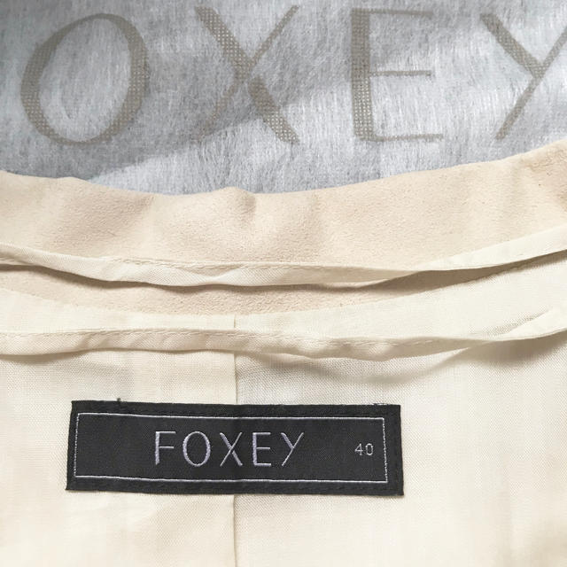 FOXEY(フォクシー)のFOXEY✨フェイクスエードジャケット40 レディースのジャケット/アウター(テーラードジャケット)の商品写真