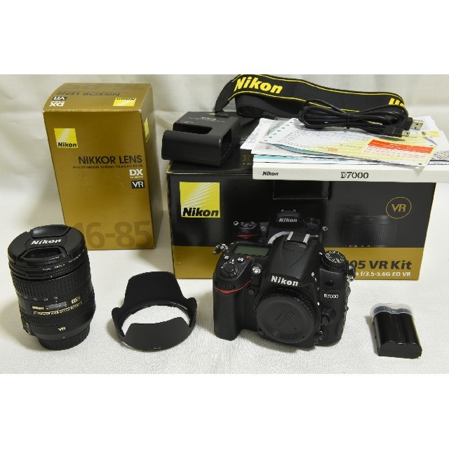 【並品】Nikon D7000ボディ、Nikon16-85mm レンズセット038m最大撮影倍率