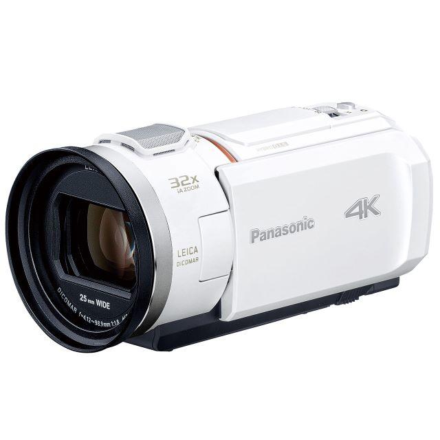 新品 Panasonic 4Kビデオカメラ HC-VX2M ホワイト 64GB