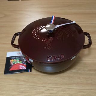 ストウブ(STAUB)のストウブ 24cm ルースター マジョリカレッド(鍋/フライパン)