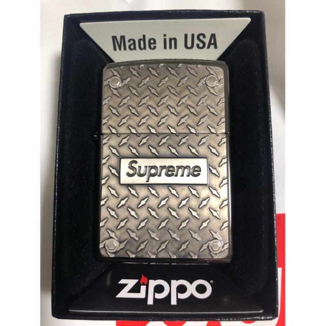 supreme Diamond Plate Zippo