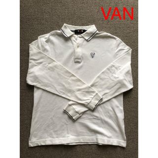 ヴァンヂャケット(VAN Jacket)のVAN／㉜長袖ポロシャツ（Ｍ）／ホワイト(ポロシャツ)