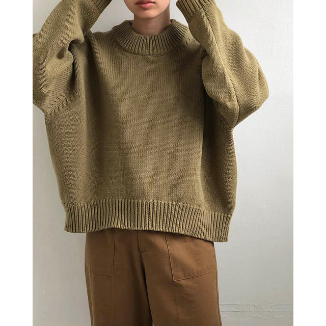 100%新品安い TODAYFUL - 2019AW TODAYFUL roundhem heavy knit 在庫通販