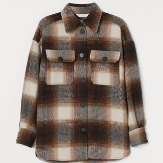 エイチアンドエム(H&M)の【新品】h&m チェック シャツ ジャケット cpoジャケット (ブルゾン)