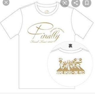 安室奈美恵 ワンピースコラボTシャツ 白 Mサイズ(ミュージシャン)