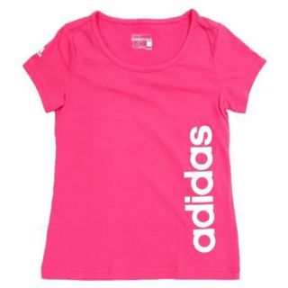 アディダス(adidas)の新品！adidas アディダス ガール リニアロゴ Tシャツ 160(Tシャツ/カットソー)