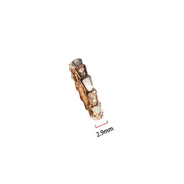 18Kgf ダイヤ蛇　スネークリング 　指輪　関節リング ch035 レディースのアクセサリー(リング(指輪))の商品写真