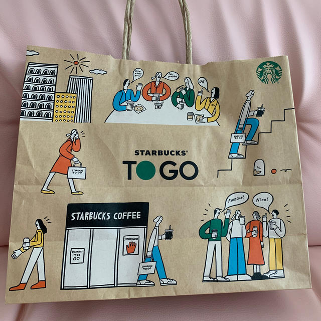 Starbucks Coffee(スターバックスコーヒー)のスタバ 限定手提げ レディースのバッグ(トートバッグ)の商品写真