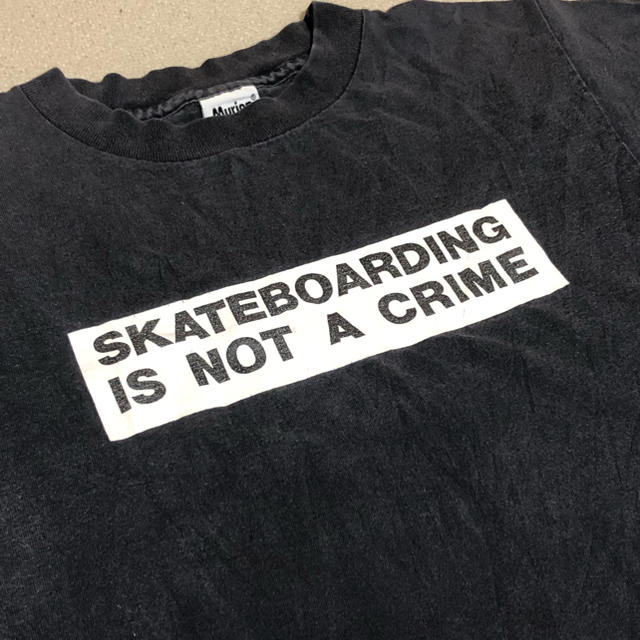 Maglia Street Style Skate Q03 Is Not a Crime Skate Park Free Style T-shirt 