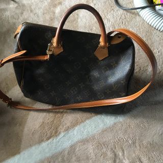 ルイヴィトン(LOUIS VUITTON)のルイヴィトン スピーディー30 ショルダー付き(ハンドバッグ)