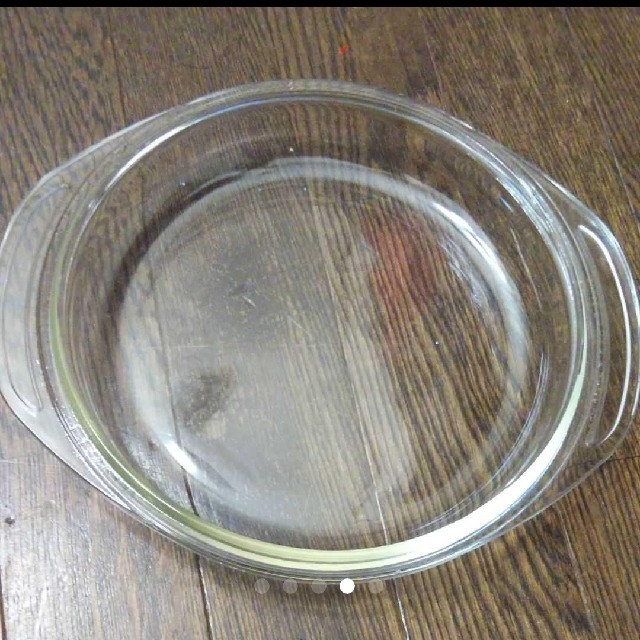 Pyrex(パイレックス)のiwaki glass pyrexパイレックス耐熱蓋付きガラスボウル手付き鍋 インテリア/住まい/日用品のキッチン/食器(調理道具/製菓道具)の商品写真