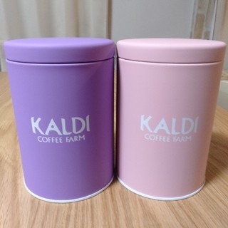 カルディ(KALDI)のカルディ　キャニスター缶　2個セット(小物入れ)
