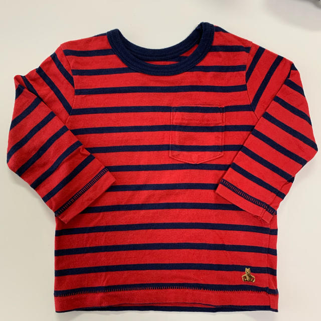 babyGAP(ベビーギャップ)のベビーギャップ  ボーダー ロンT 80㎝ 12-18m キッズ/ベビー/マタニティのベビー服(~85cm)(Ｔシャツ)の商品写真