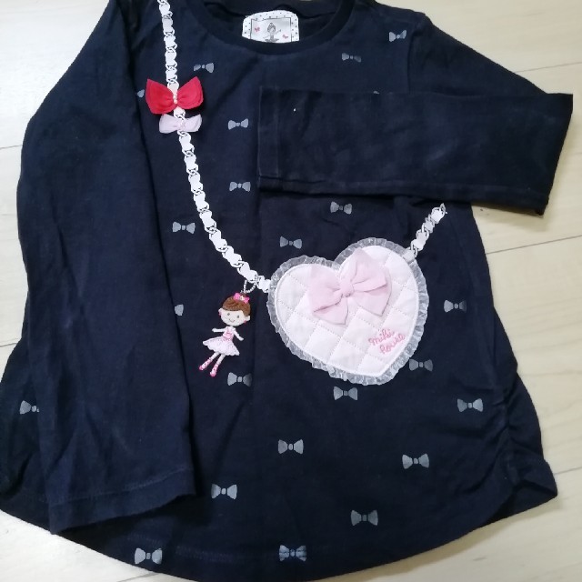 mikihouse(ミキハウス)のもなかさん　専用　リーナちゃんTシャツ キッズ/ベビー/マタニティのキッズ服女の子用(90cm~)(Tシャツ/カットソー)の商品写真