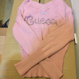 ゲス(GUESS)の海外購入 guess jeans ピンク ホルターニット セーター トップス(ニット/セーター)