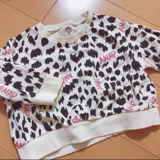 アナップキッズ(ANAP Kids)のANAP kids レオパード柄トレーナー110(Tシャツ/カットソー)