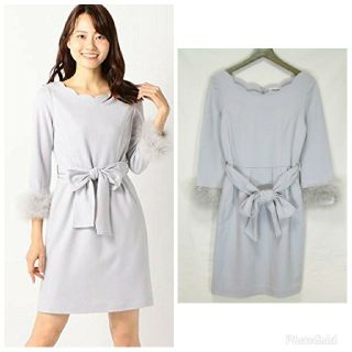 ミッシュマッシュ(MISCH MASCH)の新品☆ミッシュマッシュ 袖ファーワンピース(ひざ丈ワンピース)