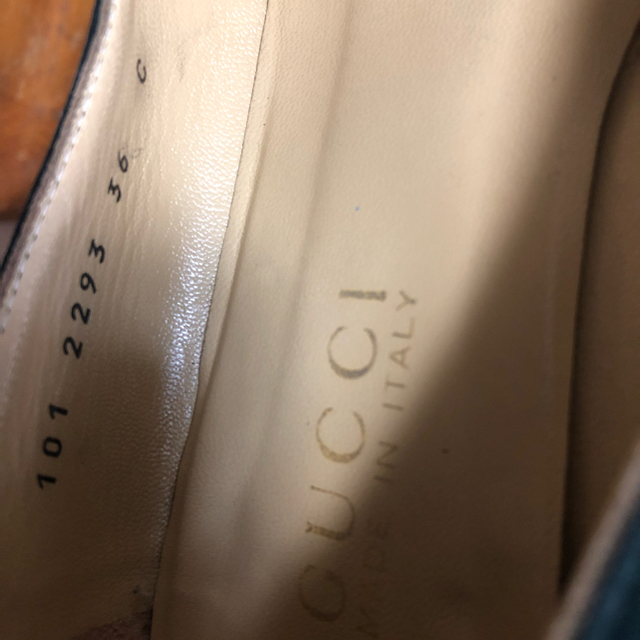 Gucci(グッチ)のGUCCI  ローファー  モスグリーン  バックスキン レディースの靴/シューズ(ローファー/革靴)の商品写真