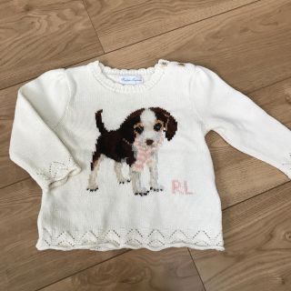 ラルフローレン(Ralph Lauren)のラルフローレン ポロベア セーター９M 犬 女の子 75(ニット/セーター)