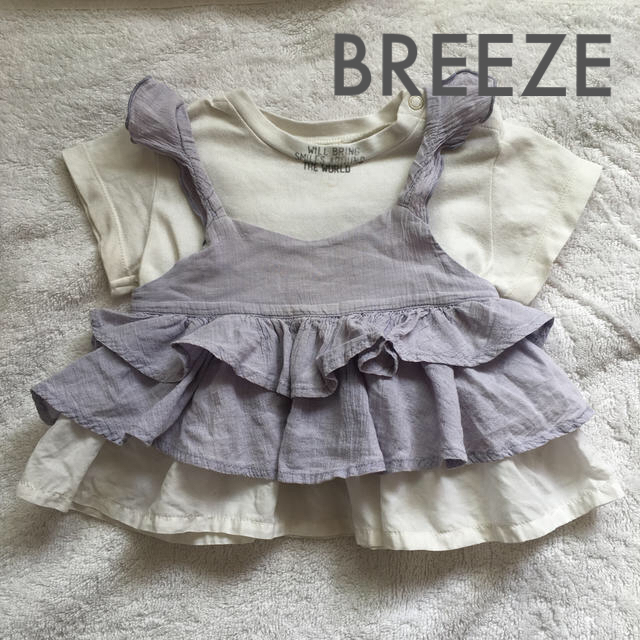 BREEZE(ブリーズ)のBREEZEセットワンピース キッズ/ベビー/マタニティのベビー服(~85cm)(ワンピース)の商品写真