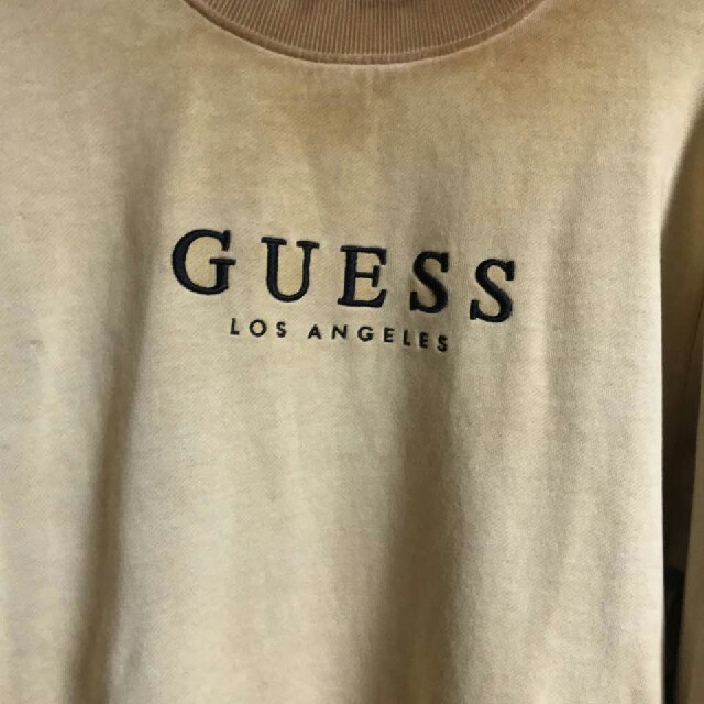 GUESS(ゲス)の日本未発売 グラデーション映え GUESS デカロゴ 刺繍 スウェット メンズのトップス(スウェット)の商品写真