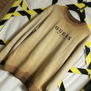 ゲス(GUESS)の日本未発売 グラデーション映え GUESS デカロゴ 刺繍 スウェット(スウェット)