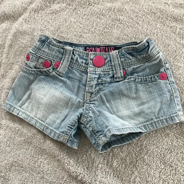 RONI(ロニィ)のRONI jeans ピンクロゴ刺繍 デニムパンツ キッズ/ベビー/マタニティのキッズ服女の子用(90cm~)(パンツ/スパッツ)の商品写真