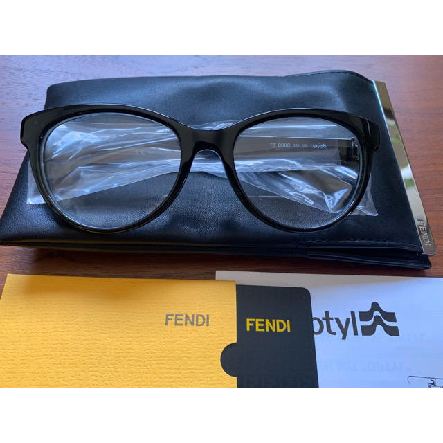 FENDI 伊達メガネ 黒ぶち眼鏡-eastgate.mk