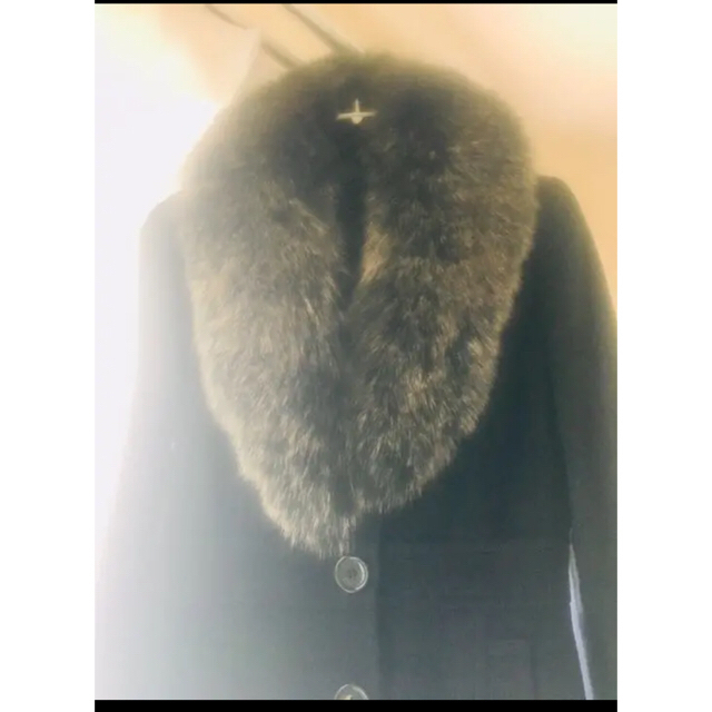 VICKY(ビッキー)のファー付きPコート レディースのジャケット/アウター(ピーコート)の商品写真