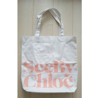 シーバイクロエ(SEE BY CHLOE)の新品未使用 トートバッグ エコバッグ 綿 小物入れ 買い物 バック 書類入れ(トートバッグ)