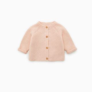 ザラキッズ(ZARA KIDS)のザラ ミニ zara mini ベーシックケーブルニットカーディガン 74cm(カーディガン/ボレロ)