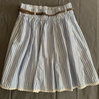 ザラ(ZARA)のZARA☆スカート☆ストライプ☆春夏物(ひざ丈スカート)