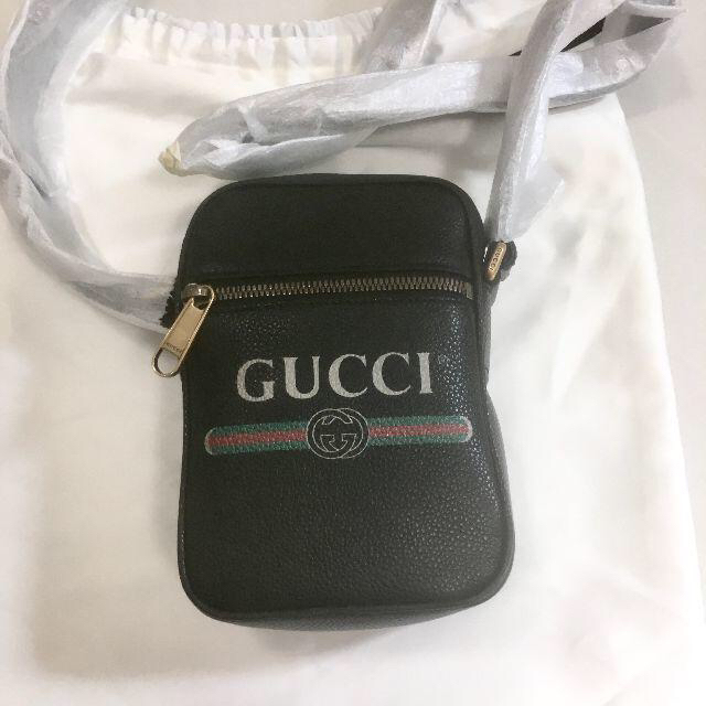 Gucci(グッチ)の新品未使用！送料込み★GUCCI★ロゴプリントレザーショルダーバッグ メンズのバッグ(ショルダーバッグ)の商品写真