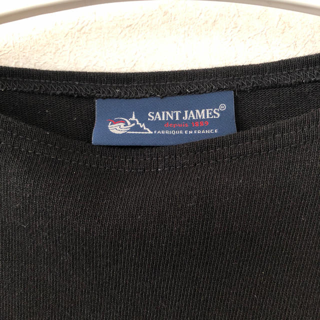 SAINT JAMES(セントジェームス)の美品 SAINT JAMES セントジェームス ウェッソン 長袖 黒 レディースのトップス(カットソー(長袖/七分))の商品写真