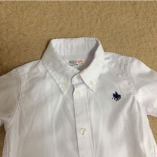 ポロラルフローレン(POLO RALPH LAUREN)のＰＯＬＯ Ｂａｂｙ 白シャツ　８０(シャツ/カットソー)