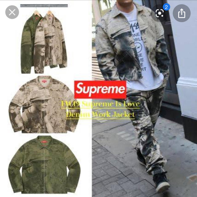 新品タグ付⬛️記載サイズSupreme Is Love Denim Work Jacket