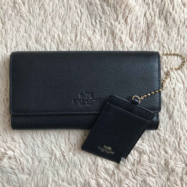 COACH 長財布 パスケース付き財布