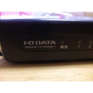 アイオーデータ(IODATA)の 【値下げ】5ポート レイヤー2スイッチングハブ　ETX-ESH05(PC周辺機器)