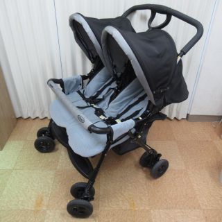 グレコ(Greco)の★美品★グレコ　デュオスポーツ　DUO SPORT　横並び双子ベビーカー♪(ベビーカー/バギー)