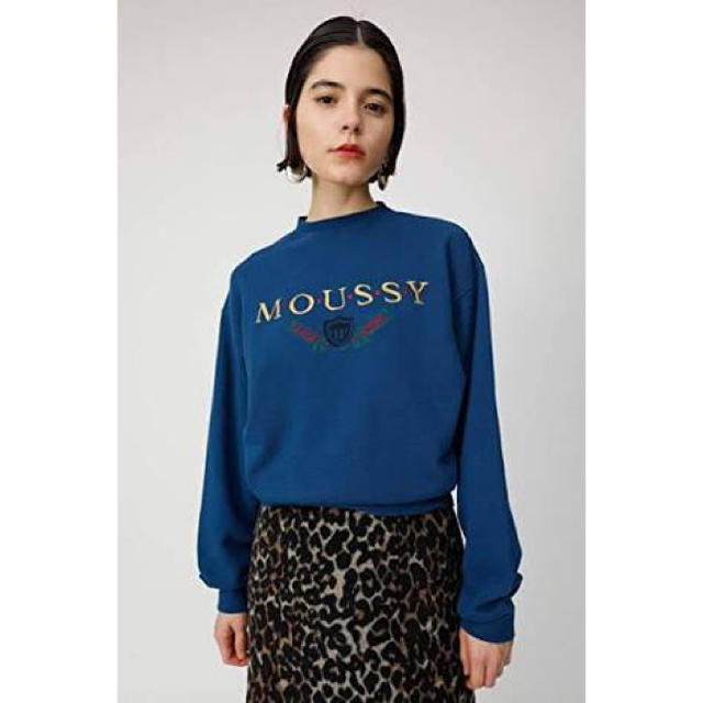 moussy - moussy トレーナー ブルー ネイビーの通販 by lala'shop ...
