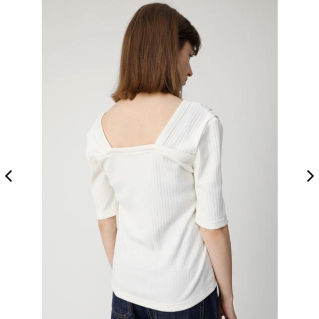 moussy(マウジー)の✨MOUSSY  SHOULDER TUCK RIB トップス レディースのトップス(カットソー(長袖/七分))の商品写真