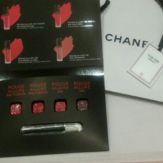 シャネル(CHANEL)のcoco様専用　CHANELルージュアリュールインクサンプル&ミニショッパー付(口紅)