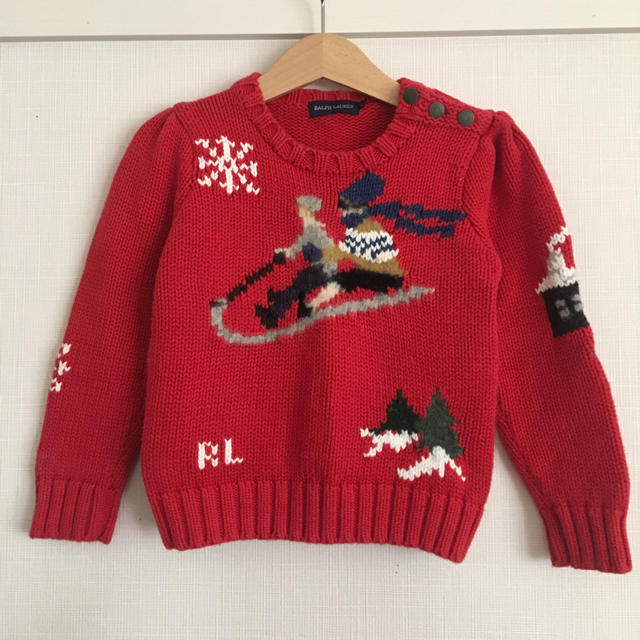 Ralph Lauren(ラルフローレン)のラルフローレン コットン セーター 100 キッズ/ベビー/マタニティのキッズ服女の子用(90cm~)(ニット)の商品写真