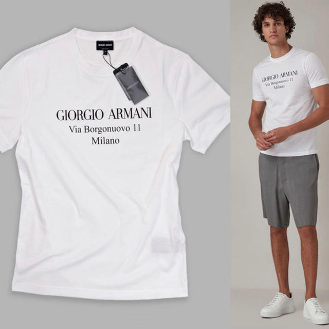 Giorgio Armani - ジョルジオ アルマーニ Tシャツ 新品未使用の通販 by ぽんたろう｜ジョルジオアルマーニならラクマ