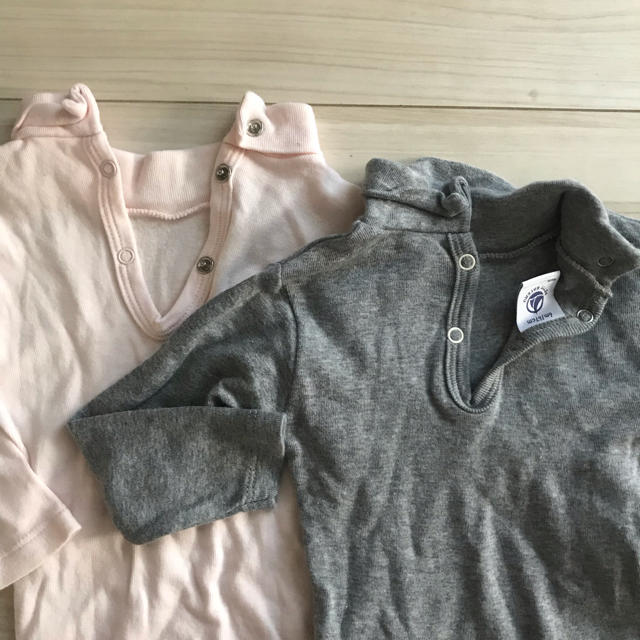 PETIT BATEAU(プチバトー)の値下げ♪プチバトー ベビータートルネック長袖 キッズ/ベビー/マタニティのベビー服(~85cm)(ロンパース)の商品写真