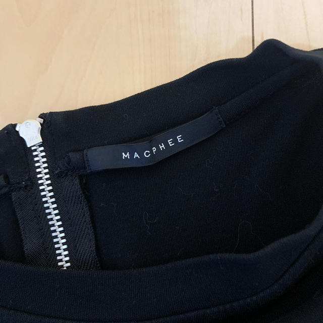 MACPHEE(マカフィー)のMACPHEE ブラックカットソー レディースのトップス(カットソー(半袖/袖なし))の商品写真