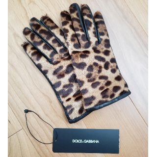 ドルチェアンドガッバーナ(DOLCE&GABBANA)の【美品】DOLCE&GABBANA　レザーグローブ 手袋(手袋)