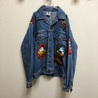 ディズニー(Disney)の良品 90s MICKEY ミッキーマウス ディズニー デカロゴ Gジャン(Gジャン/デニムジャケット)