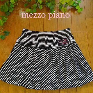 メゾピアノ(mezzo piano)の美品 mezzo piano ミニスカートM 150 .140 秋物 (スカート)