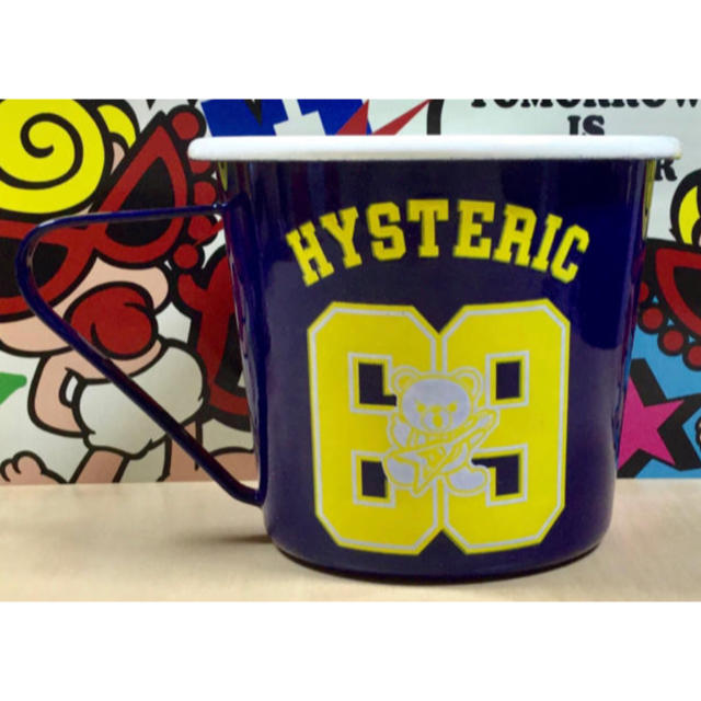 HYSTERIC GLAMOUR(ヒステリックグラマー)のヒスミニ ☆正規品☆新品☆ホーローカップ☆コップ☆食器☆ファックベア インテリア/住まい/日用品のキッチン/食器(グラス/カップ)の商品写真